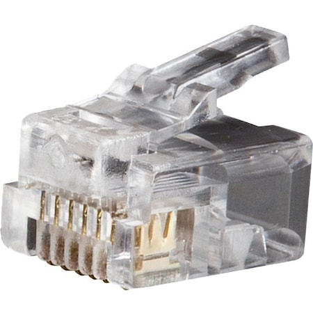 Klein Tools Modular Telephone Plugs RJ11 6P6C, 25-Pack VDV826-600