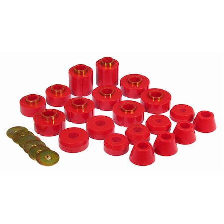 Prothane Body Mount for 1980-1996 Ford F100 & 350 2-4WD - Red 6-108