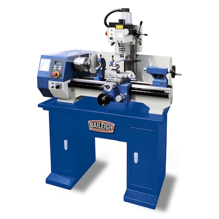 Baileigh Industrial Lathe, 120V AC Volts, 1 hp HP, Single Phase 22 in Distance Between Centers 1228216
