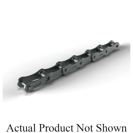 Hkk Chain HKK Double Pitch Riv Standard Transmission, 10 ft OAL, 1.25P, .4 Dia x 3/8 W, 304SS SA050R1A