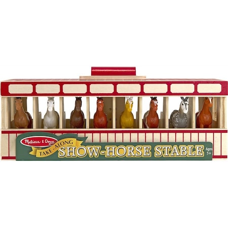 Melissa & Doug Take-Along Show-Horse Stable Play Set 3744