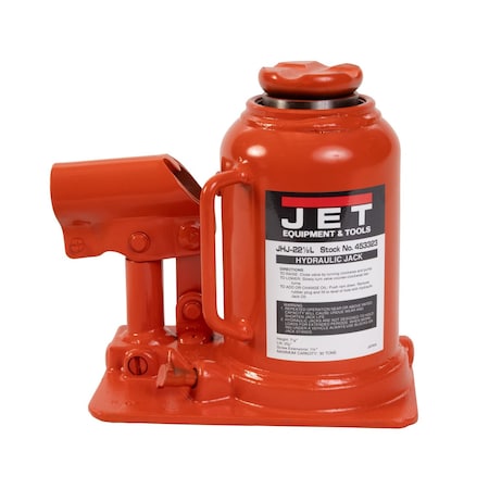 Jet JHJ-22-1/2L, 22-1/2 Ton, Low Profile Hydraulic Bottle Jack, (2 pcs) JT9-453323K