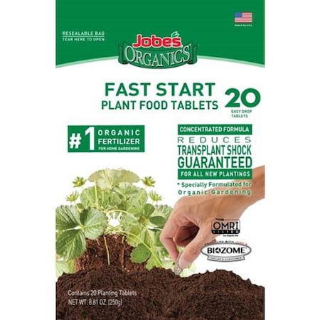 Jobes Organic Tablets Plant Food 20PK 07920NA
