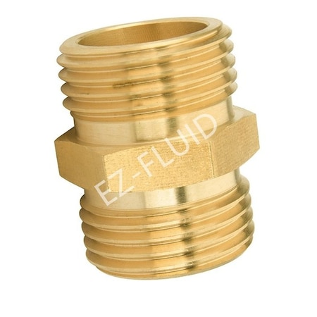 Ez-Fluid 3/4 MHT X 3/4 MHT Garden Hose Adapter EZFD701