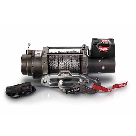 Warn Winch M15S Vehicle Mounted; Vehicle Recovery Winch; 12 Volt Electric; 15000 Pound Line Pull 97730