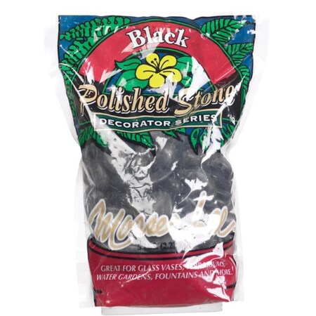 Mosser Lee 1161 Black Polished Stone Decorative Soil Cover 5 lbs 1667070