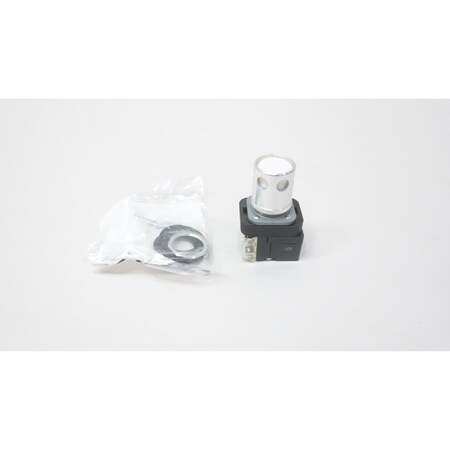 Allen Bradley 30MM MOMENTARY ILLUMINATED WHITE PUSHBUTTON 12-130V-AC 800T-QAH2W