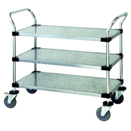Quantum Storage Systems UTILITY CART 3 SOLID SHELVES WRC-1836-3G