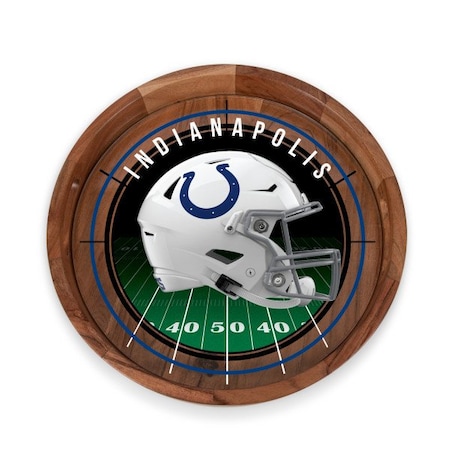Picnic Time Family Of Brands NFL Indianapolis Colts - Barista Serving Tray with Glass Insert 907-09-511-144-2