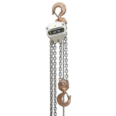 Oz Lifting Products Manual Chain Hoist, 40 ft Chain L, White OZSR050-40CH
