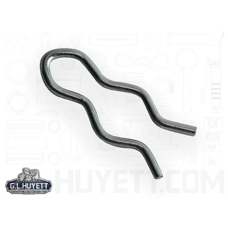 Huyett Hair Pin, Zinc Plated Spring Steel, 0.031 in Wire Dia x 0.500 in Length BPXZ-2302