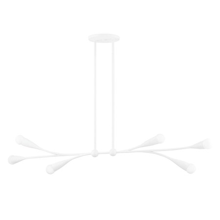 Mitzi Eny Lee Parker X Elsa 6 Light Linear 50 In. Textured White H689906-TWH