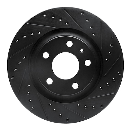 Dynamic Friction Co DFC Brake Rotor - Drilled and Slotted - Black 633-73032R