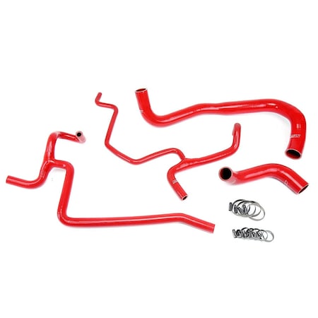 Hps Performance High Temp Reinforced Silicone Radiator and Heater Coolant Hose Kit, Red,  57-1645-RED