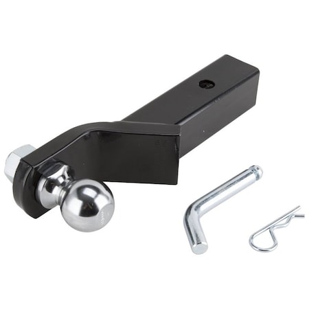 Vulcan Hitch Kit, Steel, Silver/Black, Chrome/Powder Coated/Zinc Plated, For: Trailer Towing, 3 -Piece HBB03