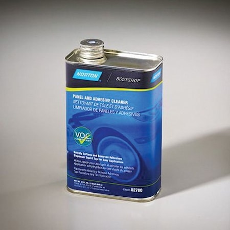 Norton Abrasives Universal Panel and Adhesive Cleaner, 781 g/L VOC, Quart 07660782780