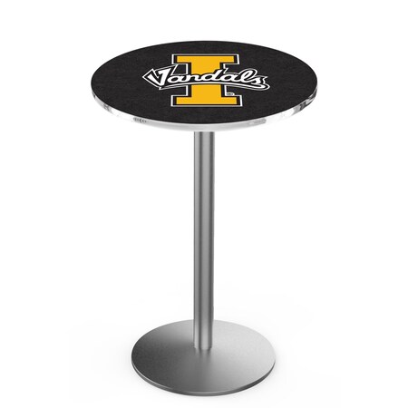 Holland Bar Stool Co 36" Stainless Steel Idaho Pub Table, 36" dia. Top L214S3636IdahoU