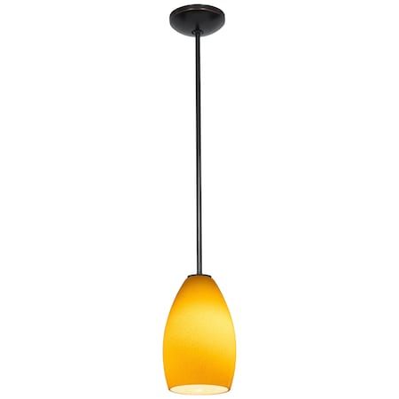 Access Lighting Champagne, Pendant, Oil Rubbed Bronze Finish, Maya Glass 28012-1R-ORB/MYA