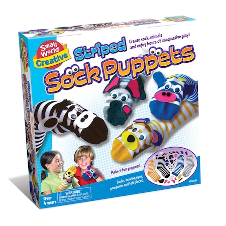 Small World Toys Striped Sock Puppets 9725784