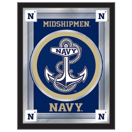 Holland Bar Stool Co US Naval Academy NAVY 17" x 22" Logo Mirror MLogoUSNavA