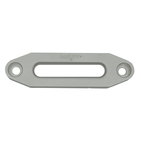 Lockjaw 4.88in Wide Aluminum Fairlead for Synthetic Winch Lines, Silver 28-0488s