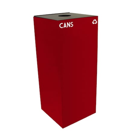 Witt Industries 36 gal Square Scarlet Red, Metal 36GC01-SC