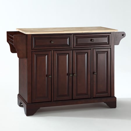 Crosley Lafayette Wood Top Full Size Kitchen Island/Cart KF30001BMA