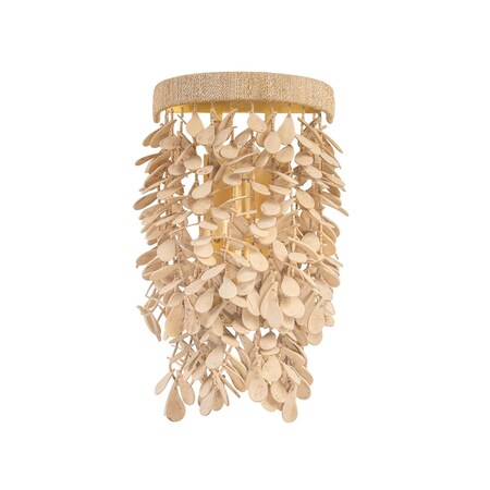 Corbett Lighting Naxos 2 Light Wall Sconce in Vintage Gold Leaf Finish 552-02-VGL