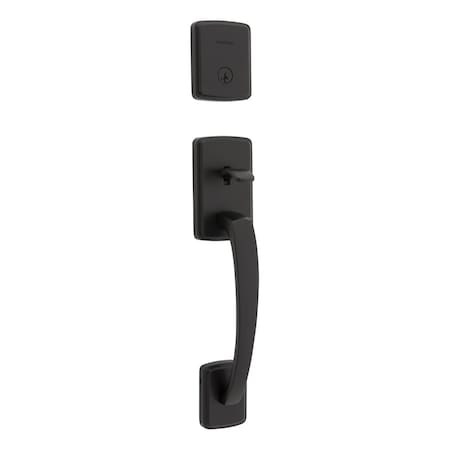 Kwikset Residential Handlesets Single Cylinder Matte Black 818BFHLIP-514S.STRKP
