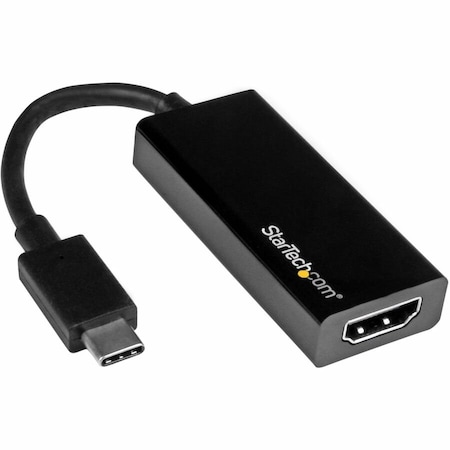 Startech.Com USB-C to HDMI Adapter - 4K 30Hz - Black - USB Type-C to HDMI Adapter - Thunderbolt 3 Compatible CDP2HD