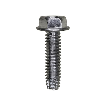 Auveco 8-32 x 5/8in Indented Hex Washer Head Type F Zinc, 100PK 5768