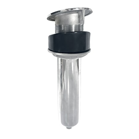 Tigress 10.5 in 15-Degree Swivel Rod Holder, Screwless, Stainless Steel 77279