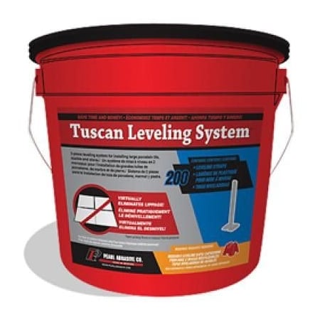 Pearl Tuscan Leveling System Bucket of 200 Straps TLSSTRAP200