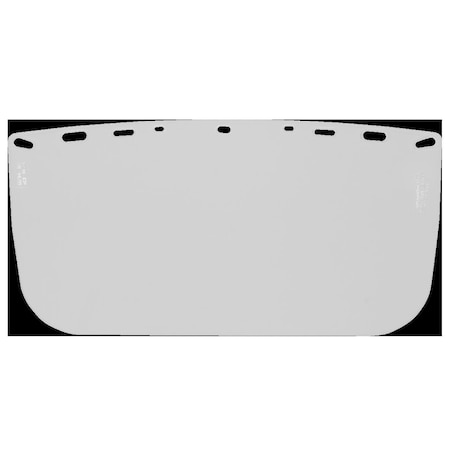 Duo Safety Hard Hat Face Shield, Polyester, 8X15X40 HFS1