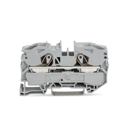 Wago 2-COND THRU TERMINAL BLOCKS, 20-4AWG GREY,  2016-1201