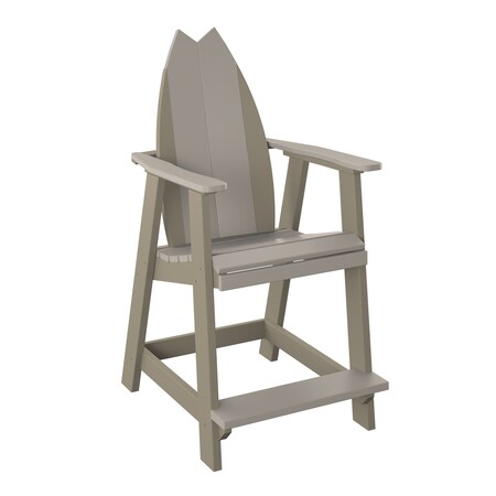 Polybird SURFBOARD BALCONY CHAIR - TAIL. SAND AND WEATHERWOOD POLYBIRD P82