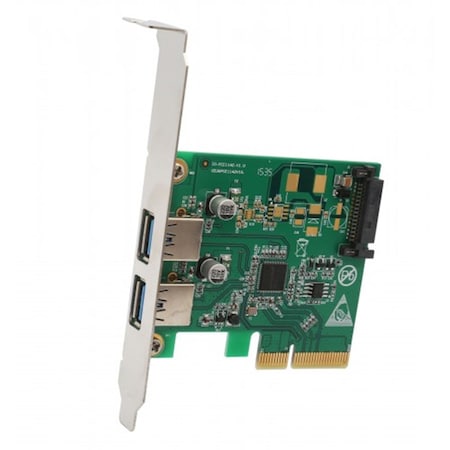 Iocrest 2 Port USB 3.1 Type A 10Gbps PCI-e x4 Card SI-PEX20208
