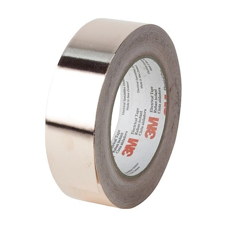3M CopperFoilEMIShieldingTape1194, Bwn, 36ydL 49328
