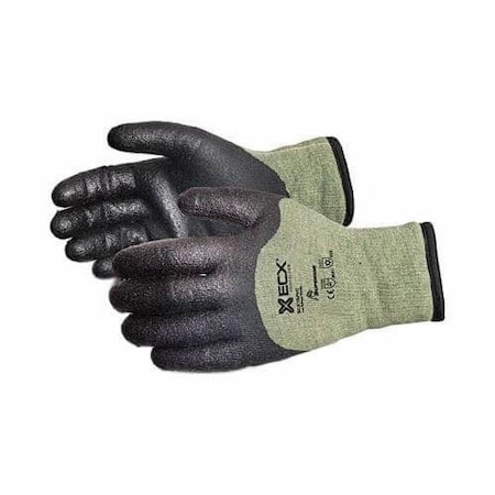 Superior Glove Emerald Winter Cut-Resistant Gloves, Large, PVC Coating, String Knit Wrist Cuff SCXTAPVC/L