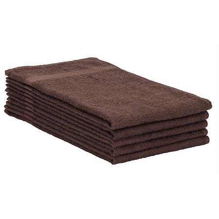 R & R Textile Salon Towel, 29 in L, Brown INT-107072