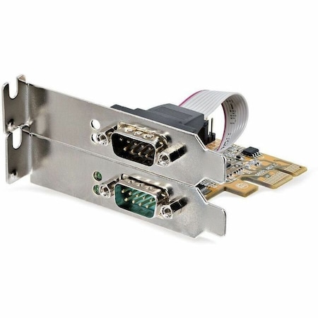 Startech.Com 2-Port PCI Express Serial Card, Dual Port PCIe to RS232 DB9 Serial Card, 16C1050 UART, 21050-PC-SERIAL-LP