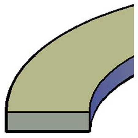 Hercules Sealing Products MBN-125X10X3, BU-NYL-125x3x10-C/S SPLIT, BACK-UP RINGS MBN-125X10X3