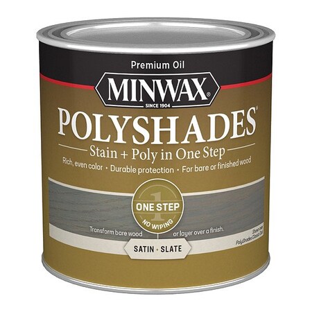 Minwax Wood Stain, 0.5 pt, Slate 213984444