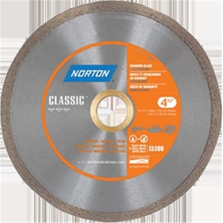 Norton Co 2793 4 x 22 mm. Diamond Blade Wet Or Dry Continuous Rim 76607027931