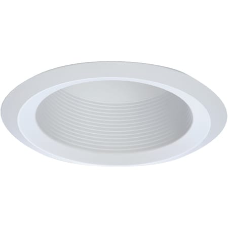 Halo 6'' Wht Cone Baffle with Self-Flange Recessed Light Fixture Trim RE-6125WB