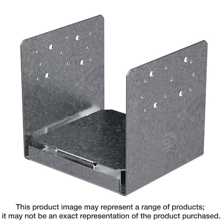 Simpson Strong-Tie ABU Post Base, 6 x 6 in Post, 12 ga Gauge, Steel, ZMAX ABU66Z