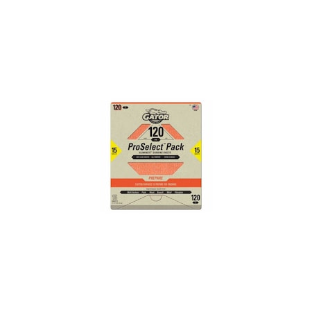 Ali Industries Premium Sandpaper Sheets, 120 Grit, 9 x 11 In., 15-Pk. 7282
