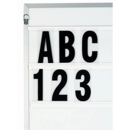 Aarco Marquee Changeable Letters, 5'' Letters Silk Screened on , 020 Clear PC sheet, Set of 500 F5.0