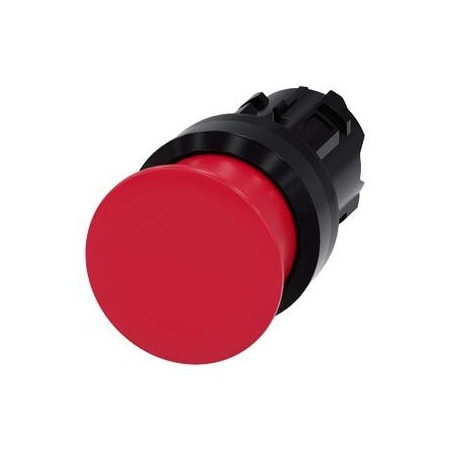 Siemens Mushroom pushbutton, 22 mm, round, plastic, red, 30 mm, momentary 3SU1000-1AD20-0AA0-ZY12