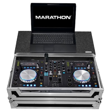Marathon Case-to-Hold one Pioneer XDJR1 DJ Music Controller plus Laptop Shelf MA-XDJR1LT